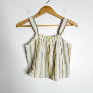 Zara Girls Striped Cropped Sleeveless Top size 13/14 NWT